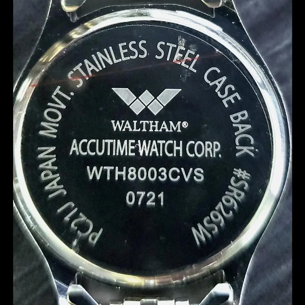 Rare Vintage‎ Waltham Unisex Accutime President Jubilee 34mm